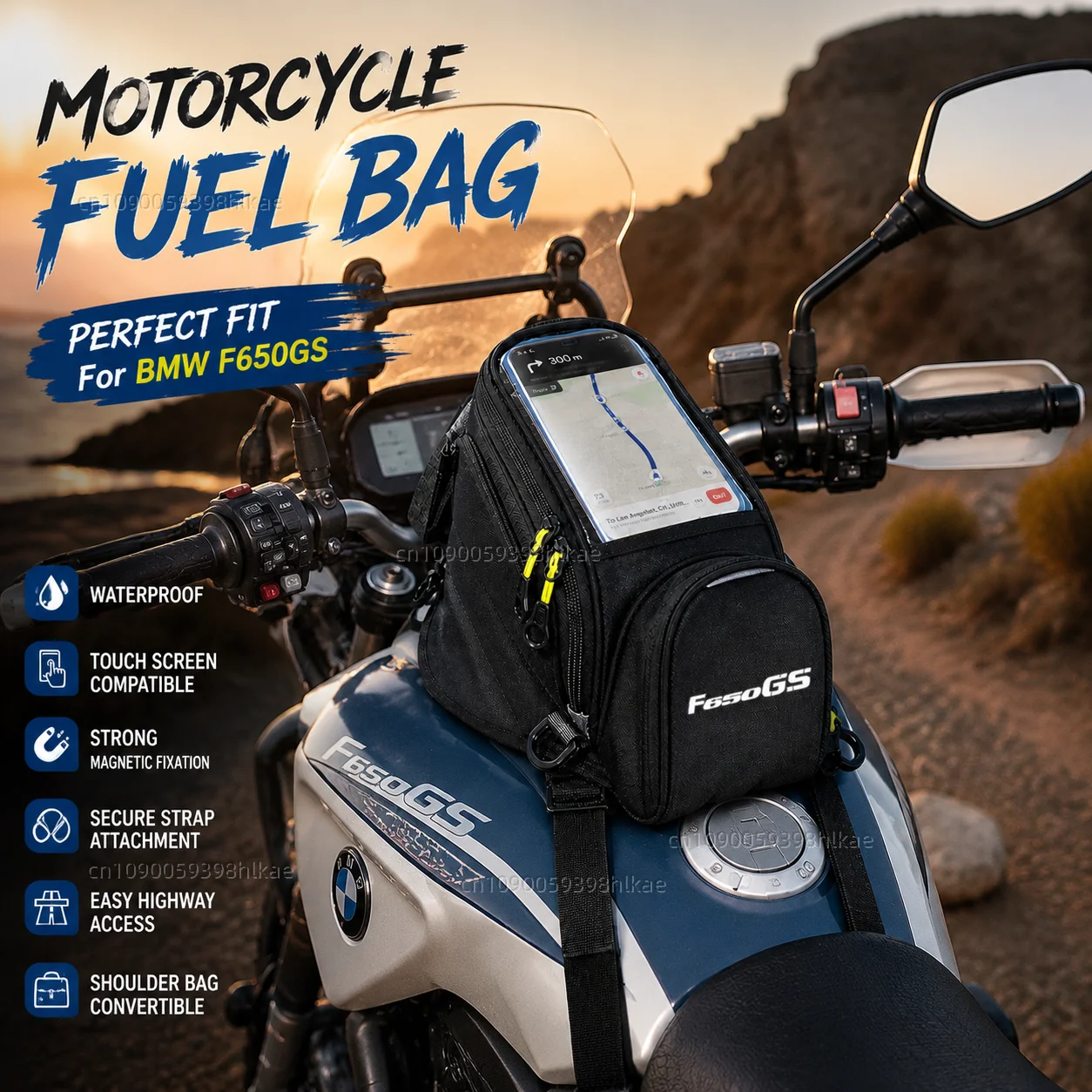 NEW Universal Magnetic Fuel Tank Bag Motorcycle Phone Navigation Pack For BMW F650GS F650 GS F 650 GS All Years