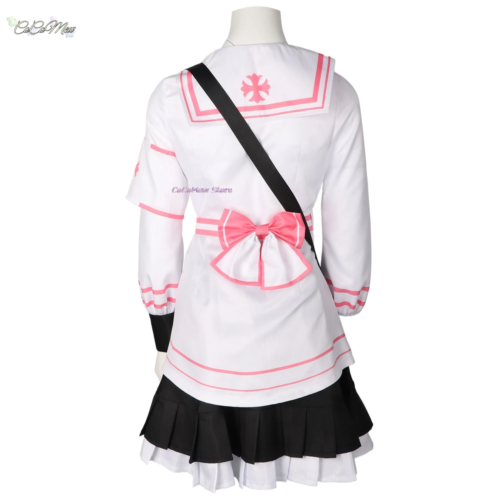 Disfraz de Cosplay de Game Blue Archive Sumi Serina para mujer, uniforme informal, chaqueta, falda, peluca, sombrero de enfermera, lazo, traje de fiesta de Halloween con bolsa