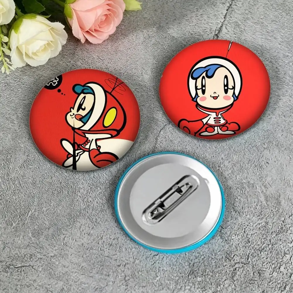 S-Super Milk Chan R-Retro 90s Anime  25 32 44 58 75mm Badges Personalized Round Brooches Pins Accessory Gift