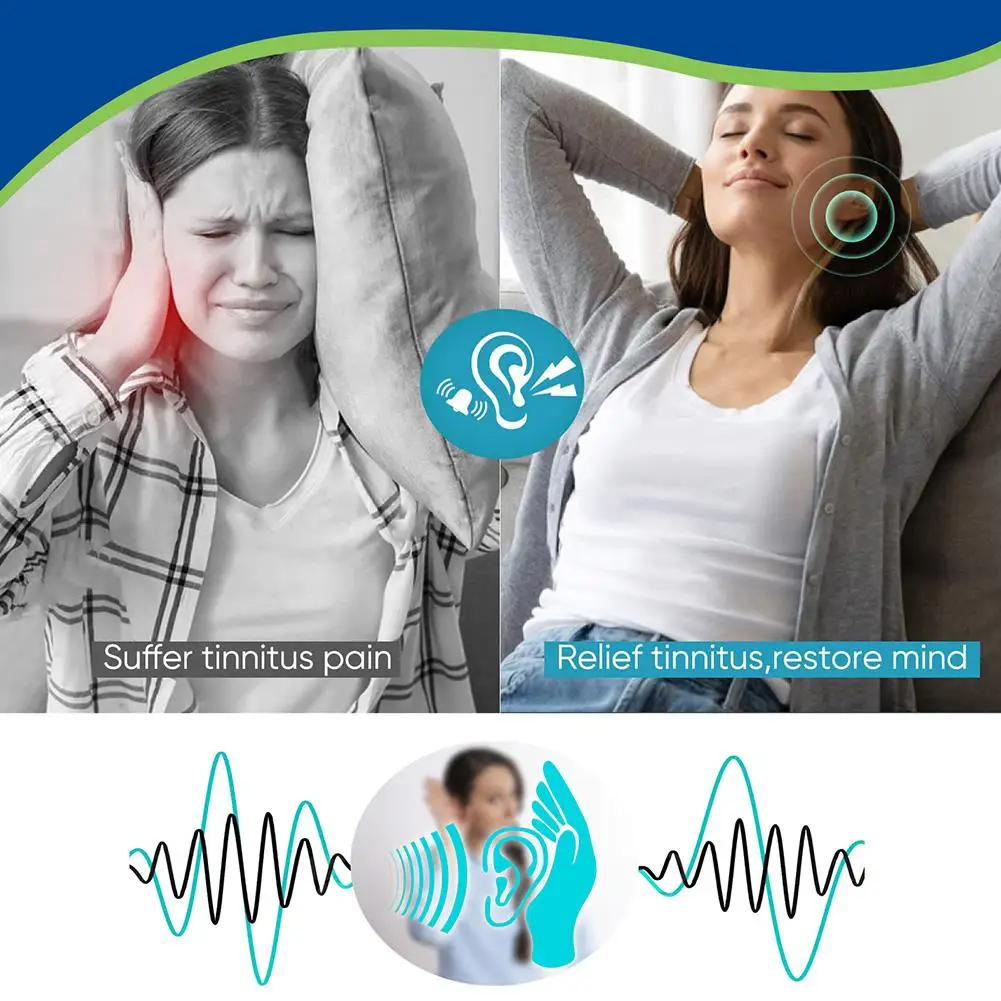 2 Doos Draagbare Tinnitus Magnetische Oorklem Anti Tinnitus Oormanchet Oorringstop Kalmerend Oorgereedschap