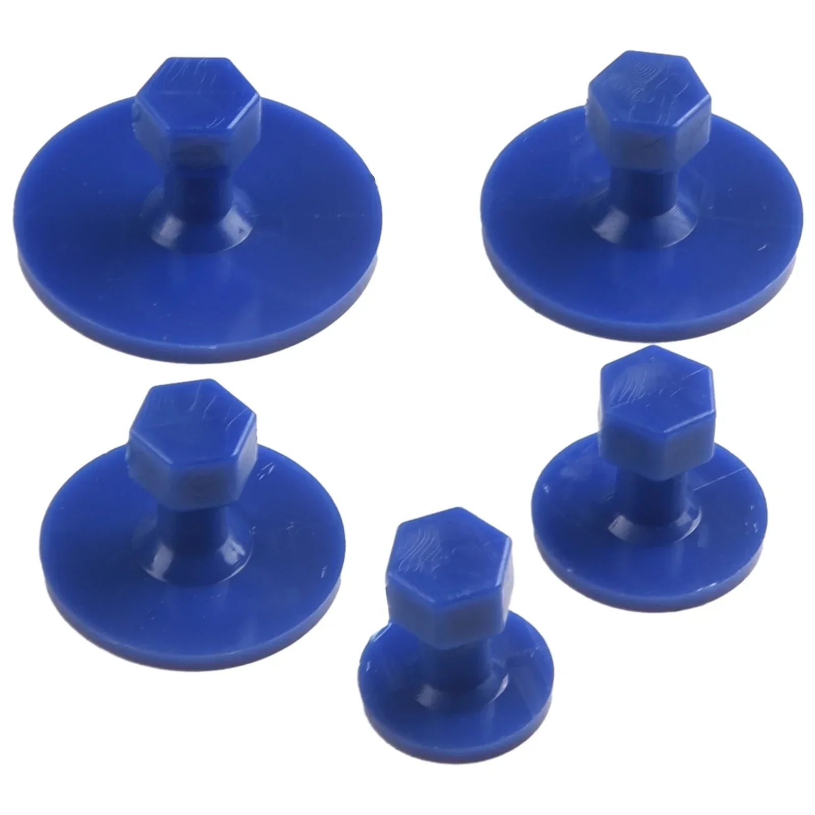 10pcs Car Glue Pulling Tabs Suction Cup Glue Hand Puller Tool Dent Repair Puller Head Adapter Screw Tip Dent Removal Pulling Tab