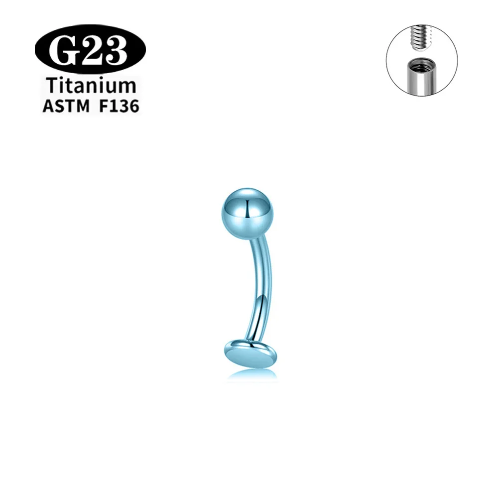 ASTM F136 G23 Titan Bauchnabelpiercing Körperschmuck mit Innengewinde und Zirkonia, 14G 8mm 10mm 12mm 14mm 16mm – Detail 6