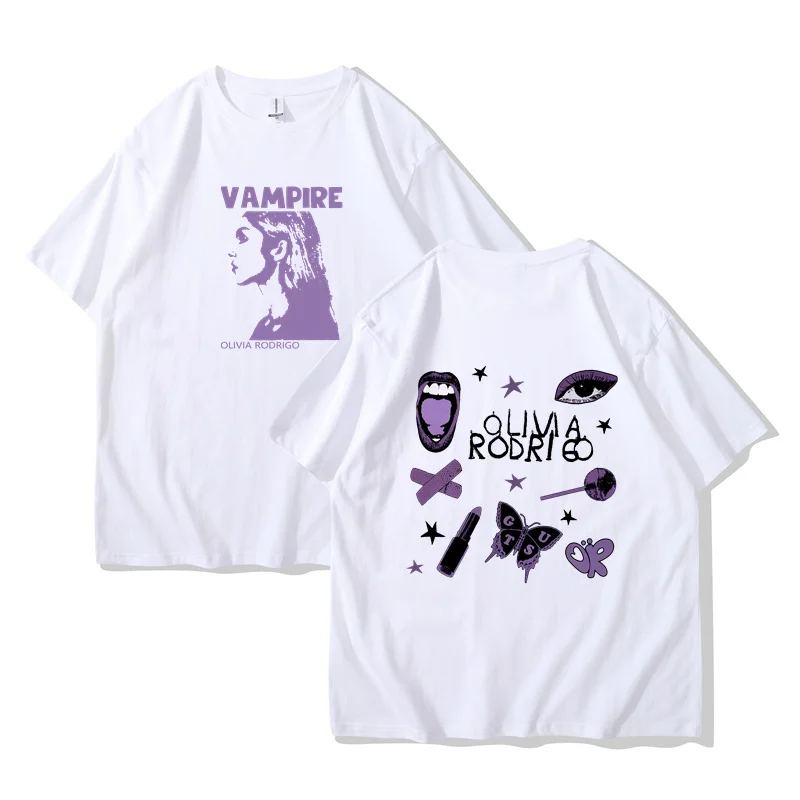 2024 Sour Guts Vampire New Print T-Shirt Men Women Retro High Quality Fashion T-shirts 100% Cotton Oversized T Shirt Streetwear