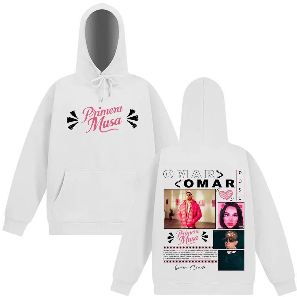 ألبوم عمر كورتز بريميرا موسى جولة ميرش هوديس للرجال والنساء بلوزات عصرية الهيب هوب بلوفرات كلاسيكية كبيرة الحجم ملابس الشارع
