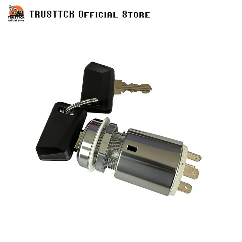 Aftermarket Ignition Switch 4 Position Off/Accessory/Ignition/Start, 22mm Diameter Panel Hole for 0-351-05