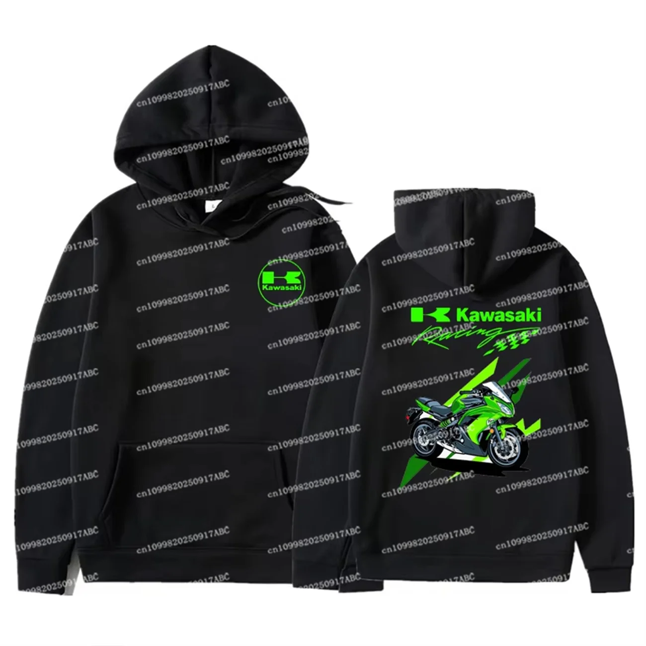 

（Kawasaki）Kawasaki Motorcycle Racing Outdoor Sports Enthusiasts Hoodie Top Spring and Autumn Edition Men Hoodie Women's Hoodie