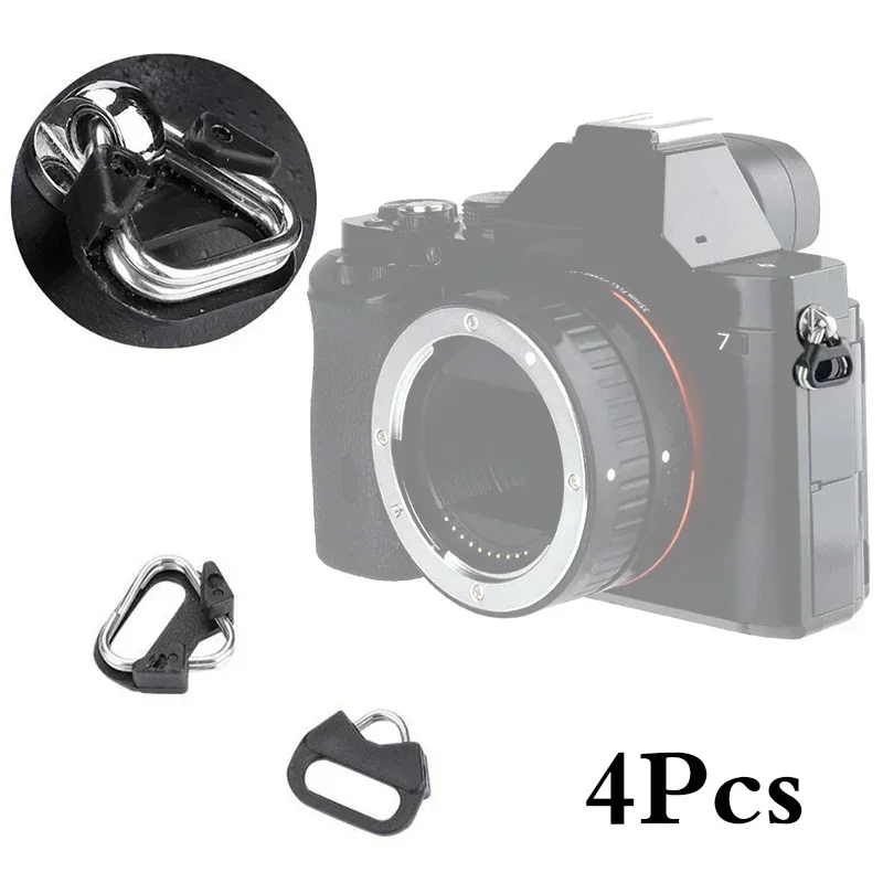 4 STUKS Riemhaak Camera Schouderriem Driehoek Split Ring Vervanging Voor Fujifilm Olympus Pentax Camera Gesp Accessoires