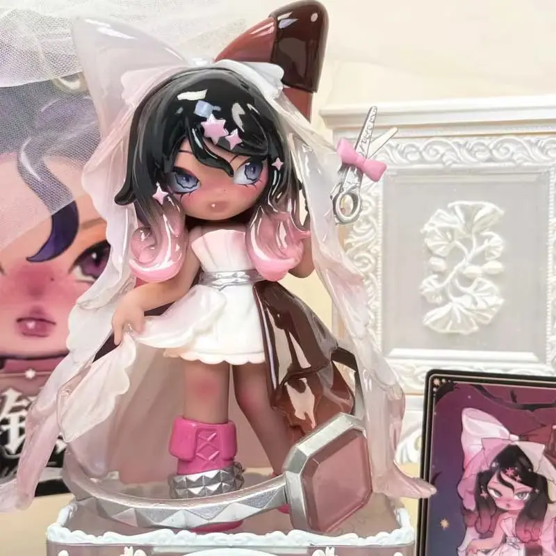 

Аутентичная детская серия Nono Sova Mist Town, слепая коробка, модная игра, милый настольный орнамент ручной работы, игрушка, кукла, подарок