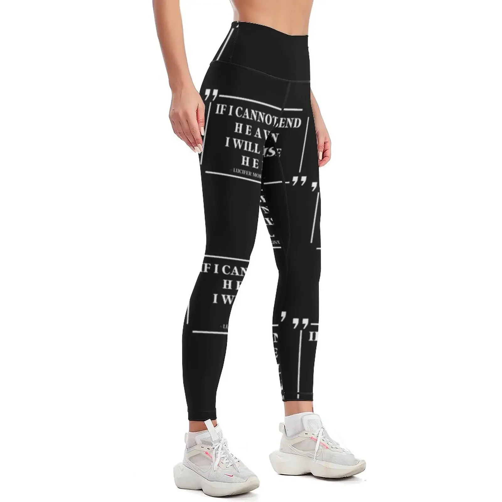 If I Cannot Bend Heaven I Will Raise Hell - Lucifer Morningstar Leggings legging push up Women's gym Womens Leggings