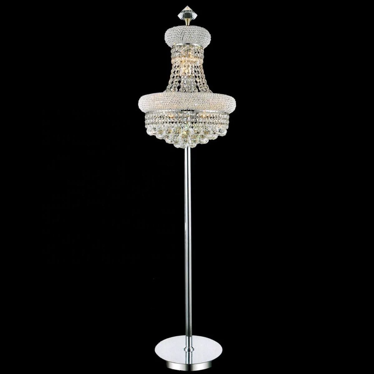 مصباح أرضي كروي كريستالي لتزيين المنزل