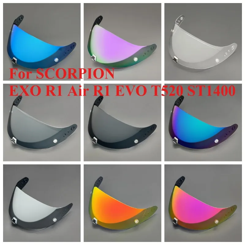 Visor for SCORPION EXO R1 Air R1 EVO T520 ST1400 Helmet Lens Anti Fog High Impact Protection UV Cut Durable High Strength