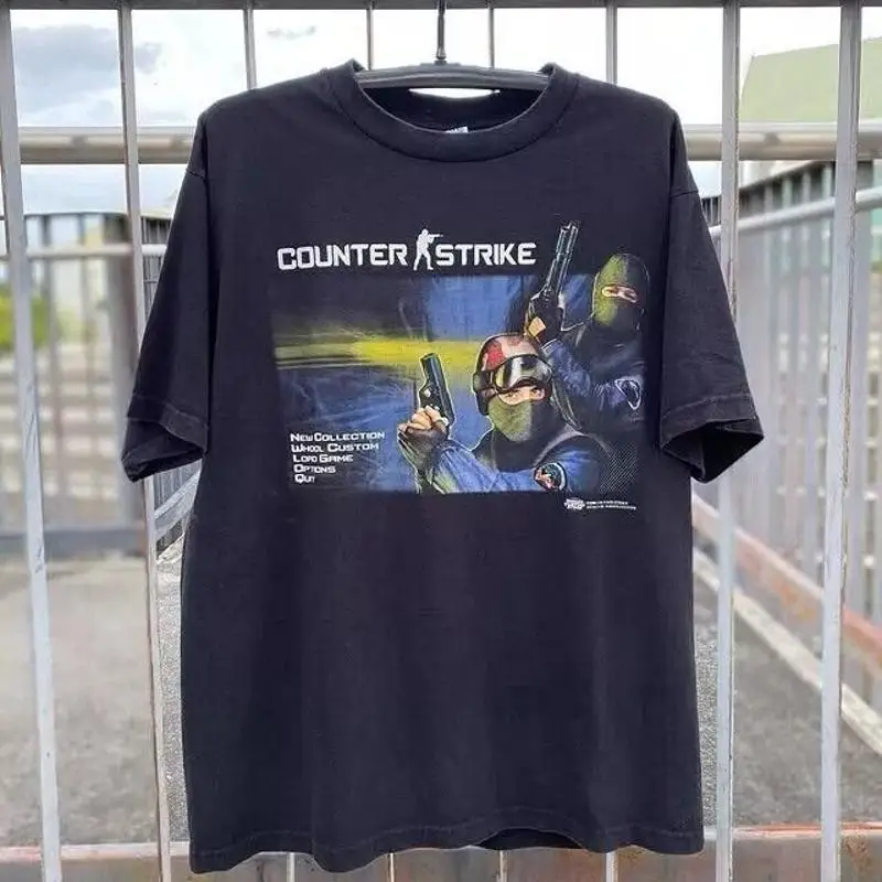 COUNTERSTRIKE 1 6 1999 PROMO VINTAGE WASHED BLACK T SHIRT For