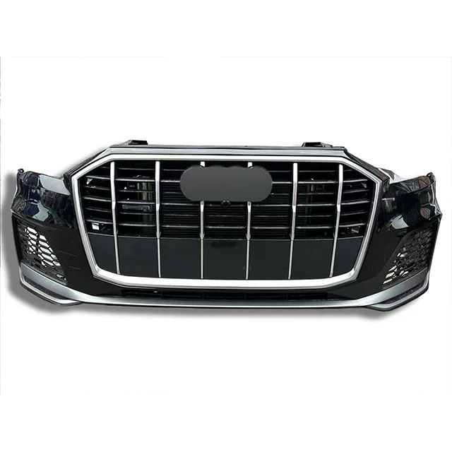 

2021-2022 Q7 Front Bumper Assembly with Grille Radiator Fan Parking Induction for Easy Installation Used Condition