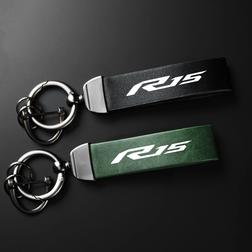 

For Yamaha R15 V2 V3 ABS 2009-2020 Accessories High-Grade Leather Motorcycle Keychain Holder Keyring Accessories