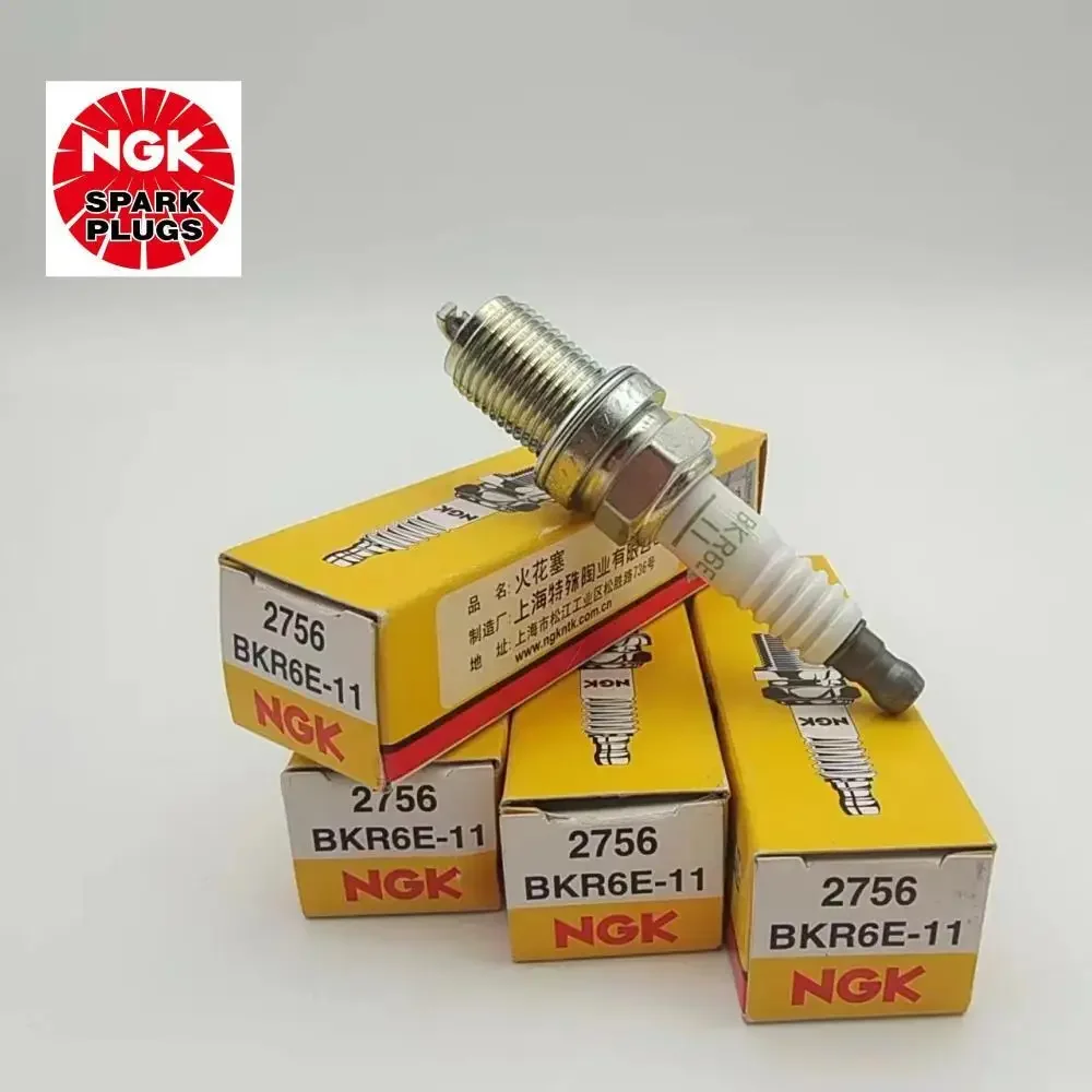 4Pcs NGK New Spark Plug  BKR6E-11 2756 For HONDA KIA MAZDA MITSUBISHI ISUZU NISSAN PEUGEOT RENAULT ROVER SUBARU Haval H5 2.0l