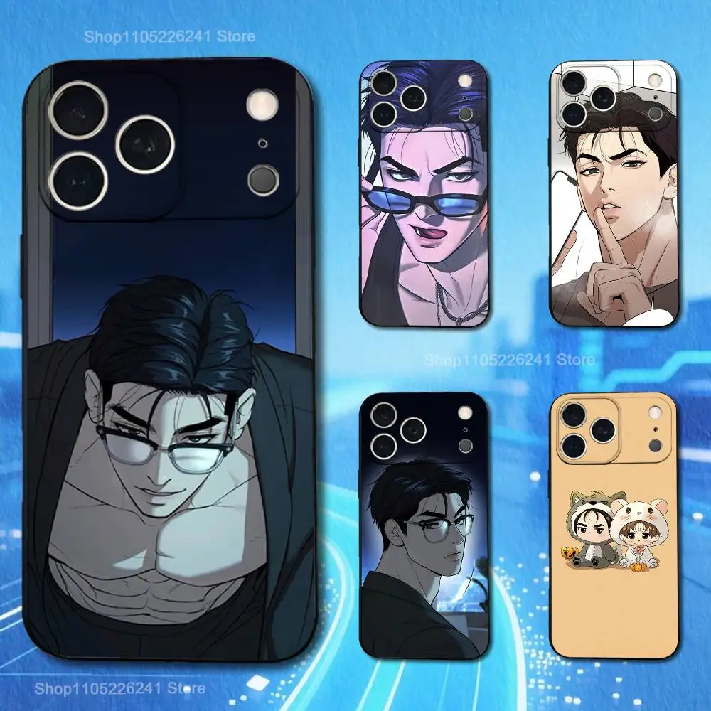 J-Jinx JaekYung Kim-Dan لطيف آيفون 13,17,11,12,16,14,15,Plus,Pro Max,XS,X,XR,SE,Mini,8,7,Soft سيليكون حافظة هاتف سوداء