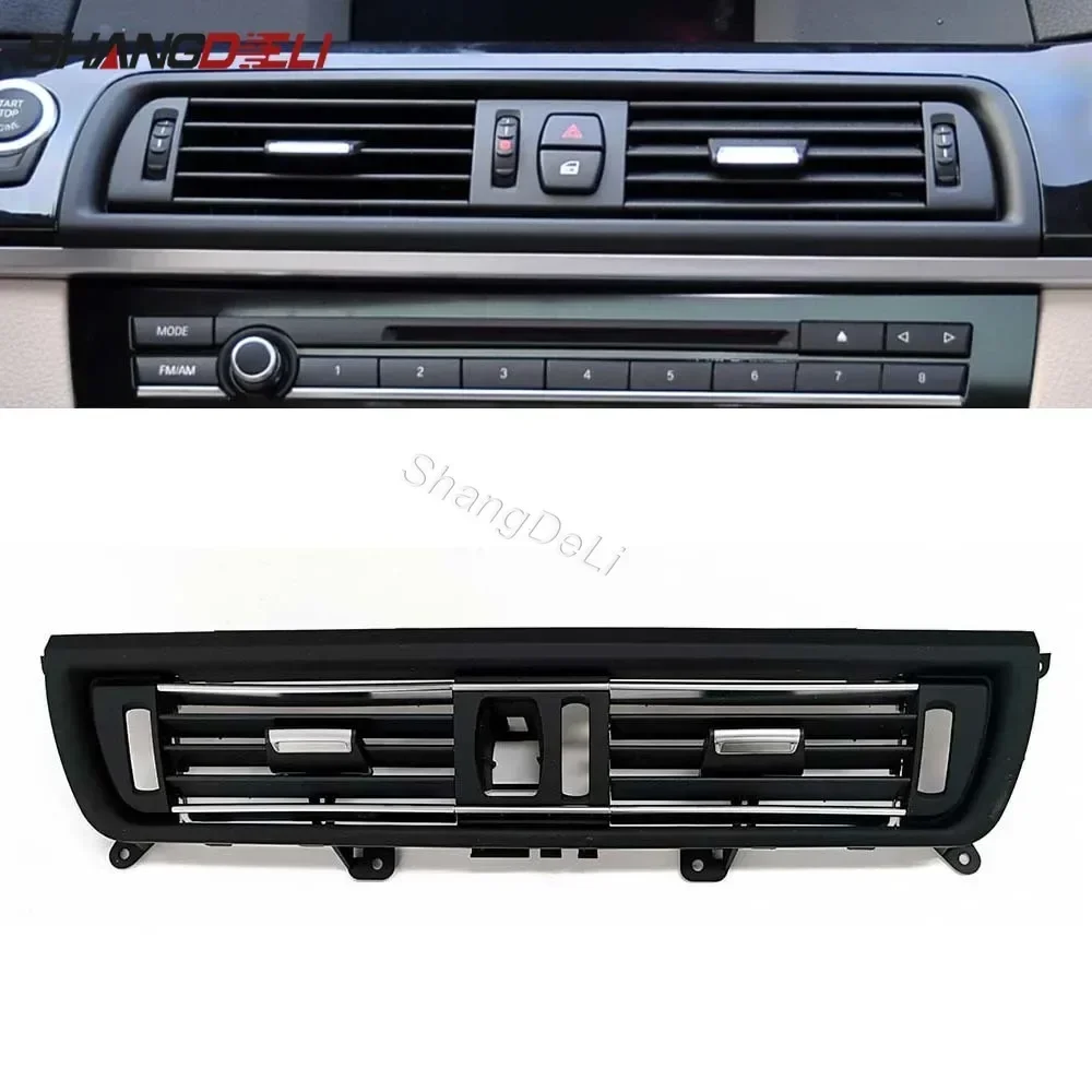 

LHD RHD Front Central Left Right Rear AC Conditioner Chromed Air Vent Grille Outlet Panel For BMW 5 Series F10 F11 2010-2017