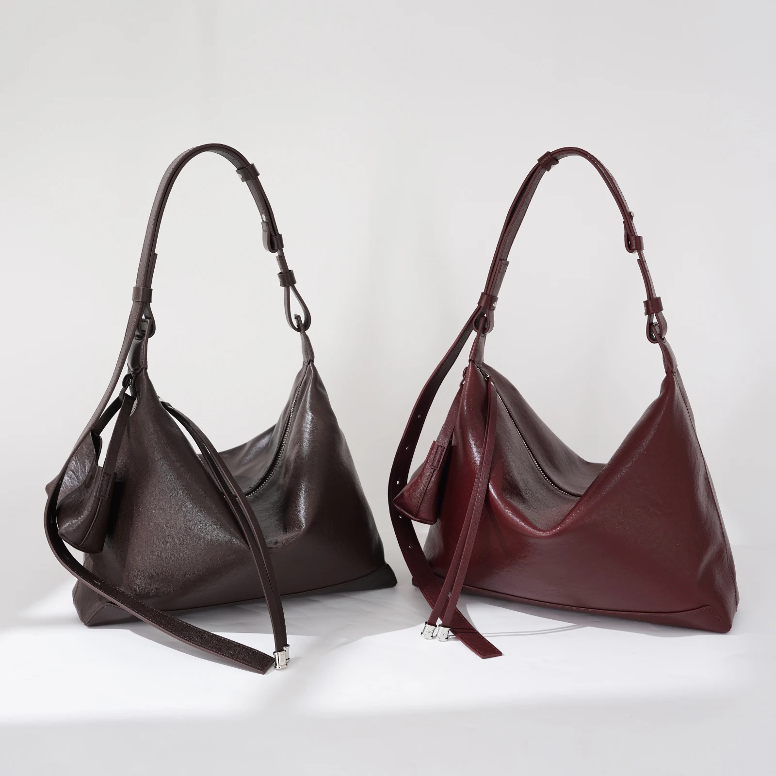 

New style women's fashion casual business party universal bag - Soft layered leather - Women's fashion handbag - Underarm bag -