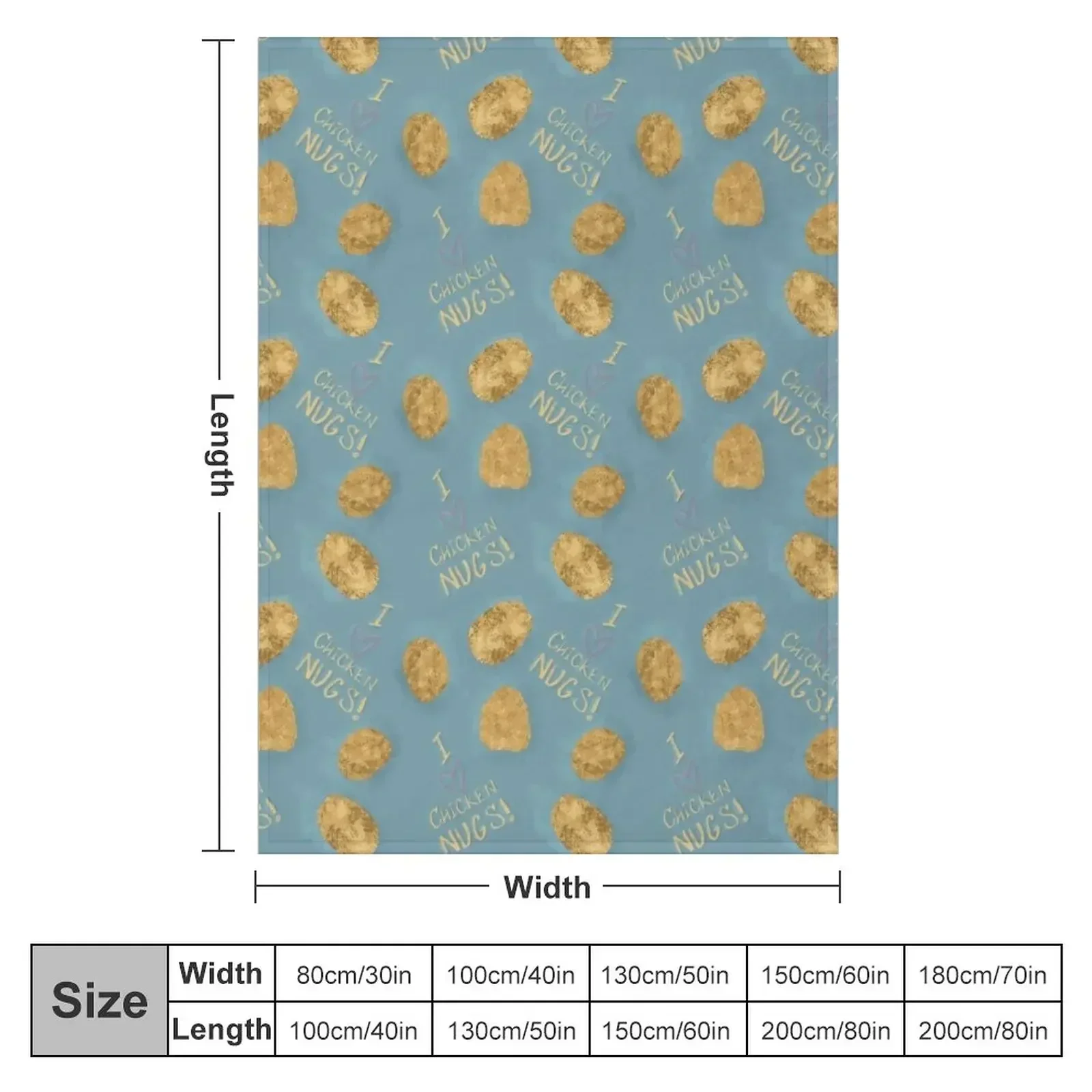 Chicken Nuggets Throw Blanket anime For Baby Thermal Blankets