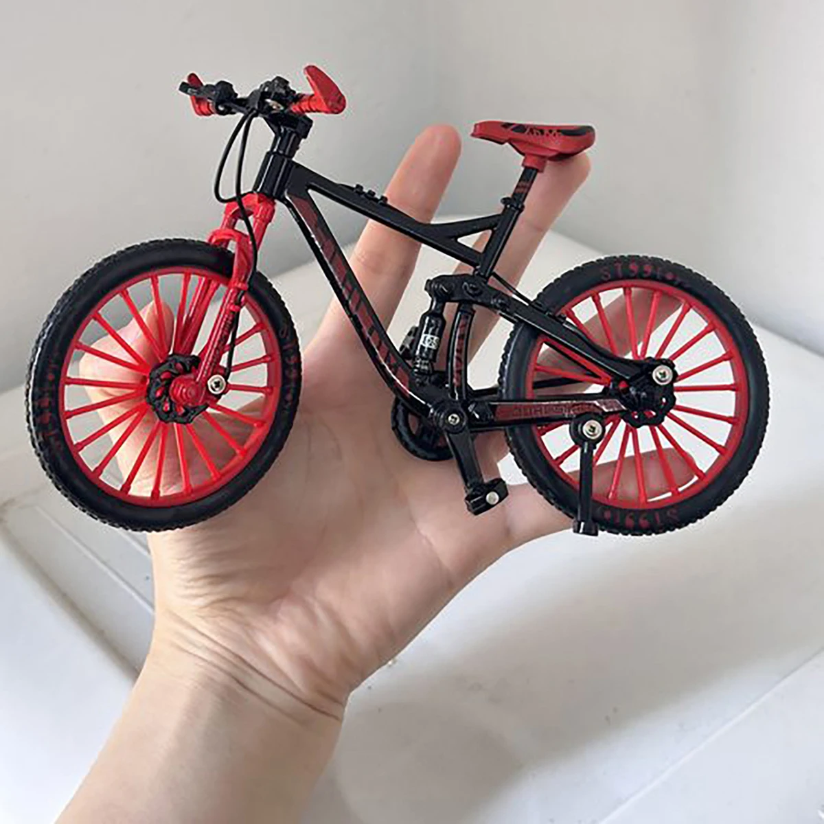 1:10 Mini Alloy Bicycle Diecast Model Finger Mountain Miniature Metal Bike Racing Toy Simulation Collection Toys for boys