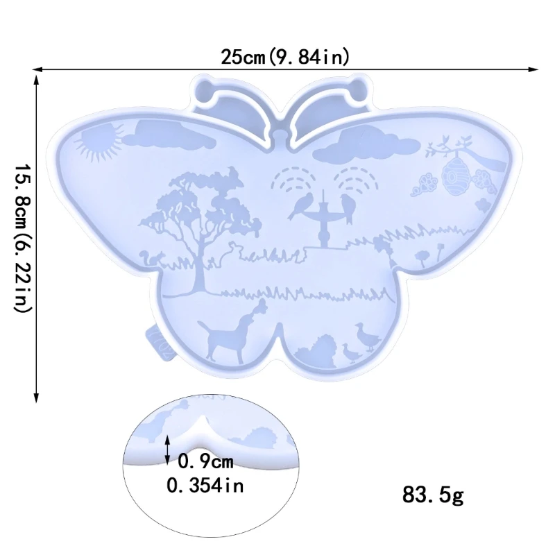 Butterflies Resin Mold Silicone,Animal Epoxy Resin Molds for DIY Wall Decors Dropshipping