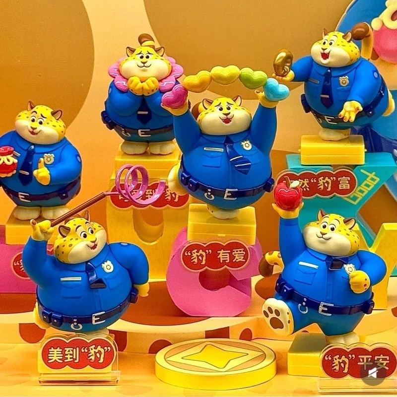 

Original TOPTOY Disney Zootopia Explosion Good Luck Series Leopard Officer Blind Box Ornament Trendy Play Gift