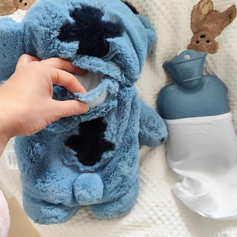 Disney Stitch Angel Plush Hot Water Bag Winter Filling Plush Hot Water Bag Warm Doll Hot Water Bag Winter Warming