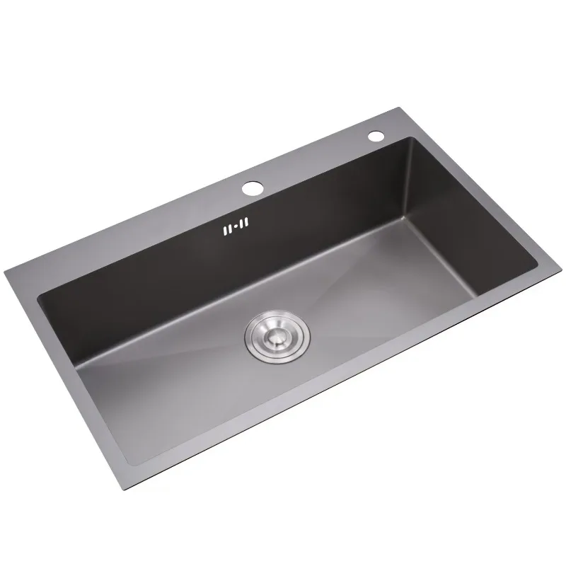 Kitchen SUS304 Multi-function Stainless Steel Kitchen Sink with Noise Reduction Drainage and Additional Parts