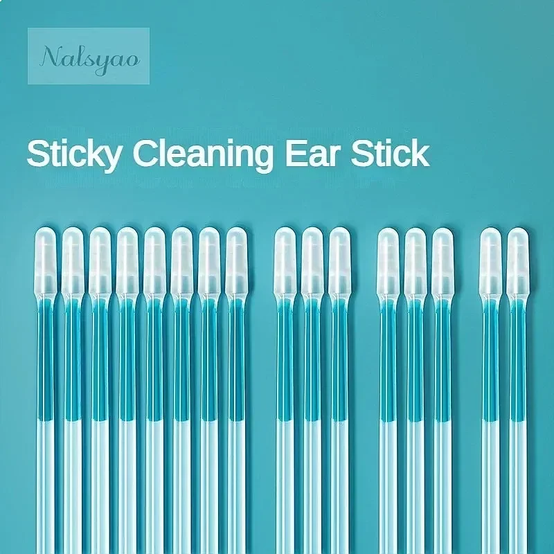 Disposable Sticky Ear Swabs Reusable Soft Silicone Ear Wax Removal Tool Cleaner for Adults Kids Elderly