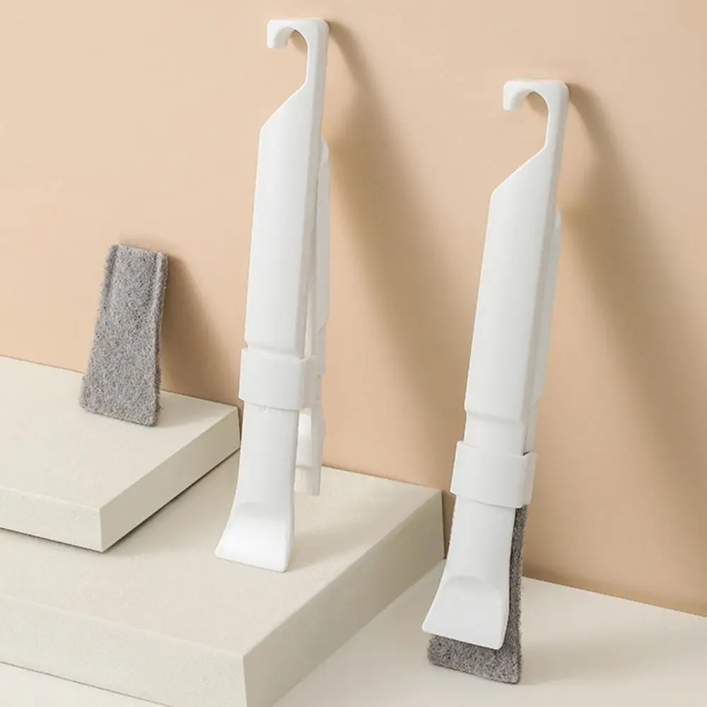 

Multi Functional Scouring Pad Cleaning Shovel Plastic Removable Corner Cleaning Brush Labor-saving Flat Brush Head