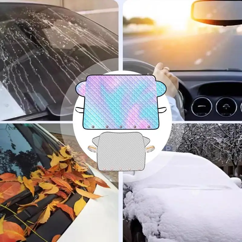 Winter Car Window Snow Cover Magnetic Car front Windshield Snow Cover Anti Freeze Snow Windshield Covers Glass Sun Visor