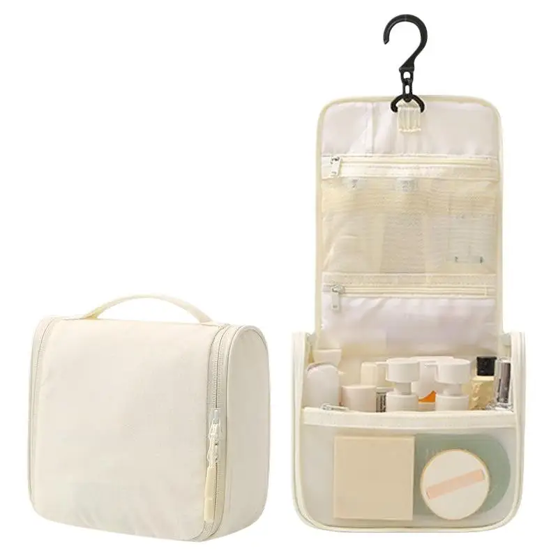 Tragbarer Handlicher Kosmetik-Organizer mit Haken Wasserdichte Hängende Reise-Waschtasche Große Kapazität Make-up und Hautpflege Aufbewahrungsbeutel – Detail 7