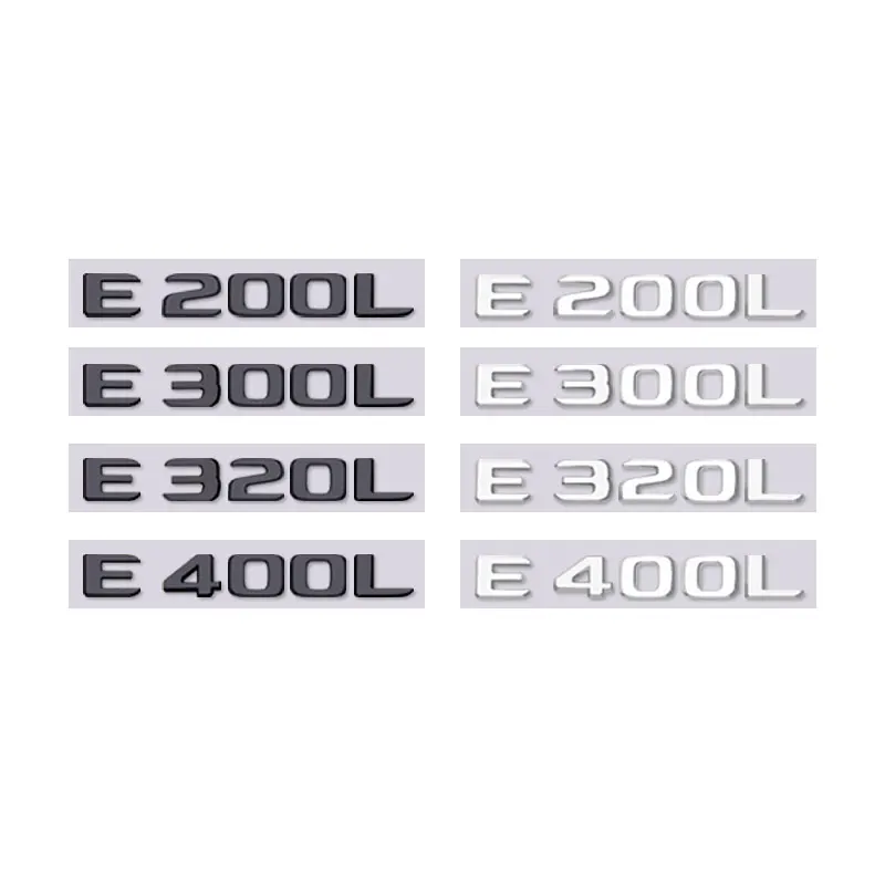 E43 E55 E63 E180 E200L E220 E250 E260 E280 E300LE350 E400L E500 E550 logo car sticker for mercedes benz E class rear trunk label