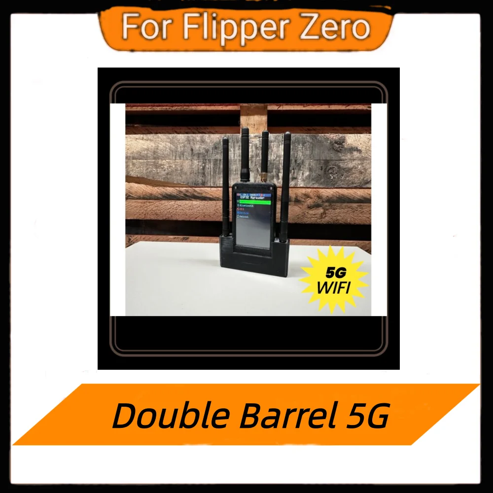 ESP32 Marauder - Double Barrel 5G/Marauder, werkt met Flipper, 5G-deauthenticatie, subghz, GPS, ingebouwde batterij - afbeelding 2