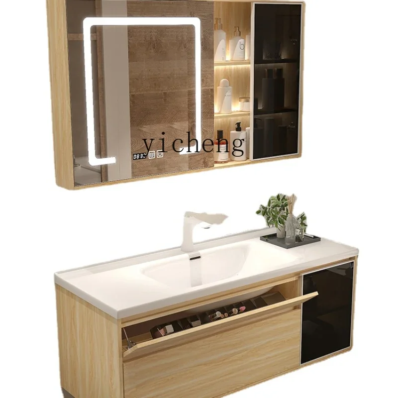 

XL Ceramic Whole Washbin Bathroom Cabinet Combination Washbasin Bathroom Table Wash Basin Cabinet