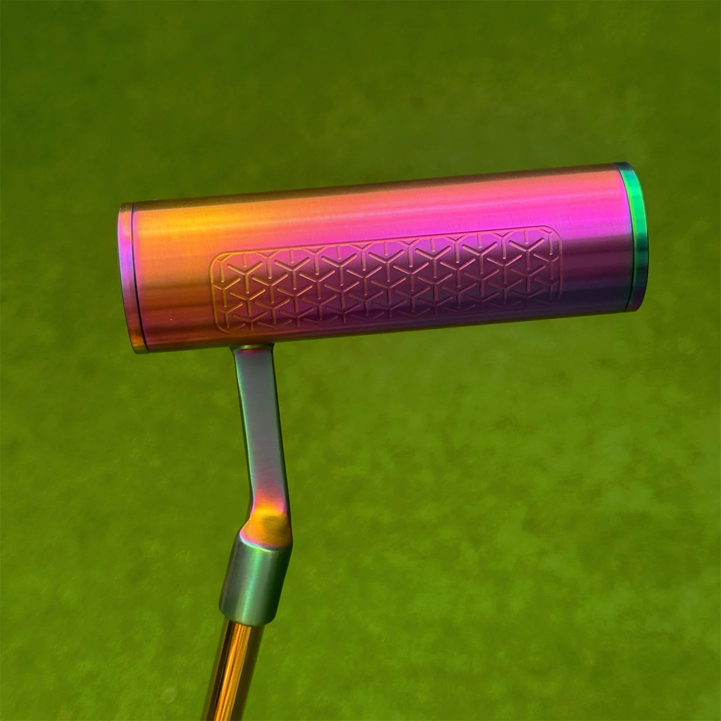 

Rainbow Gradient CNC Milled Blade Golf Putter Stainless Steel Straight Bar Golf Putter Club Custom Logo Right Hand Golf Putting