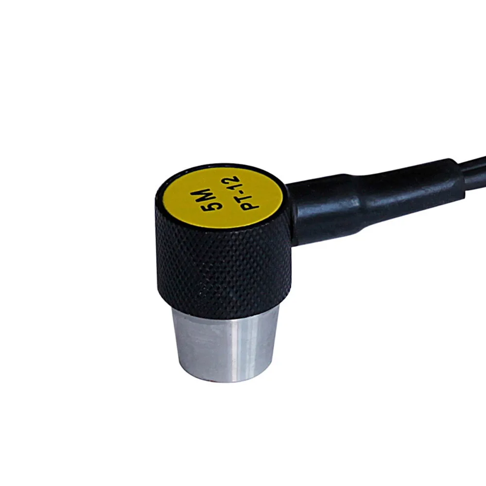 Yushi Ultrasonic Thickness Gauge Transducer PT-12 with Dual L emo 00 Connector 1.0 -200 mm Measurement Range 5 MHz Diameter 10mm