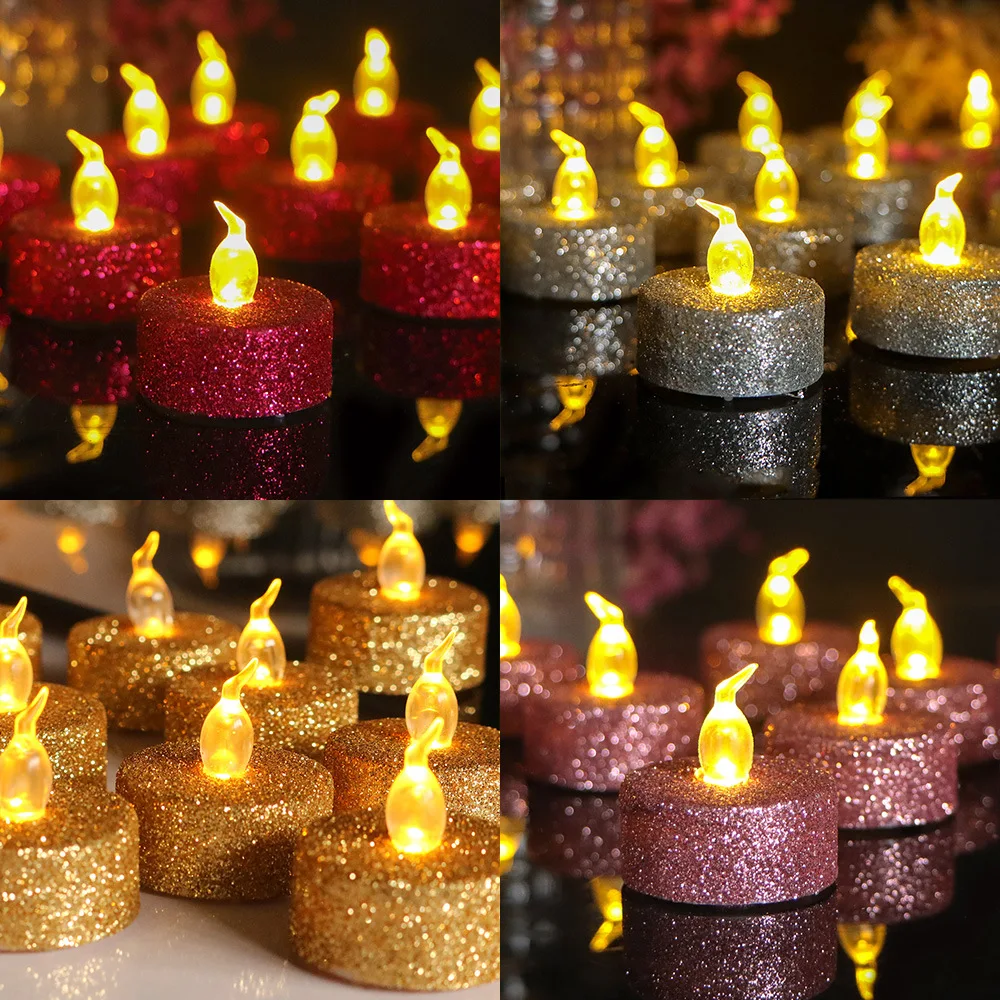 Creative candles, birthday party supplies, Christmas decoration items, LED electronic candles, golden candles