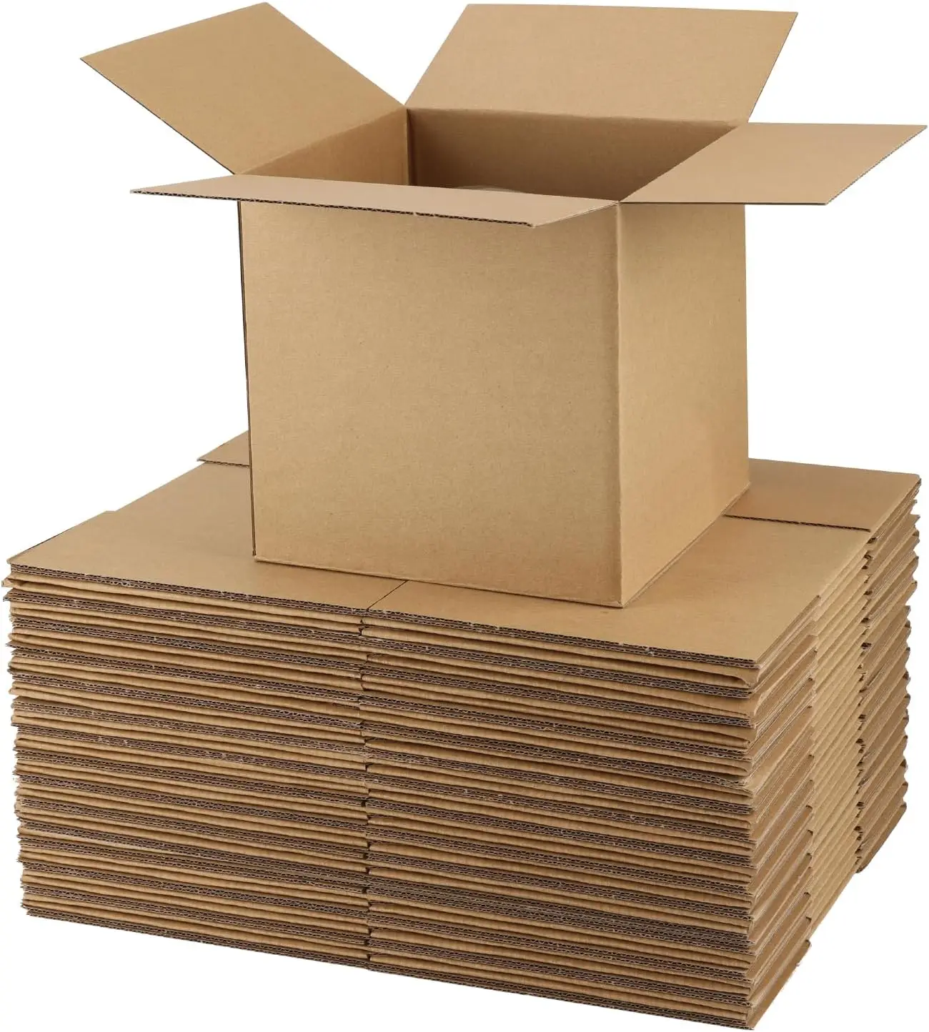 

7x7x7 Corrugated Shipping Boxes for Small Business, 25 Pack Mailing Boxes for Packing Lightweight Items