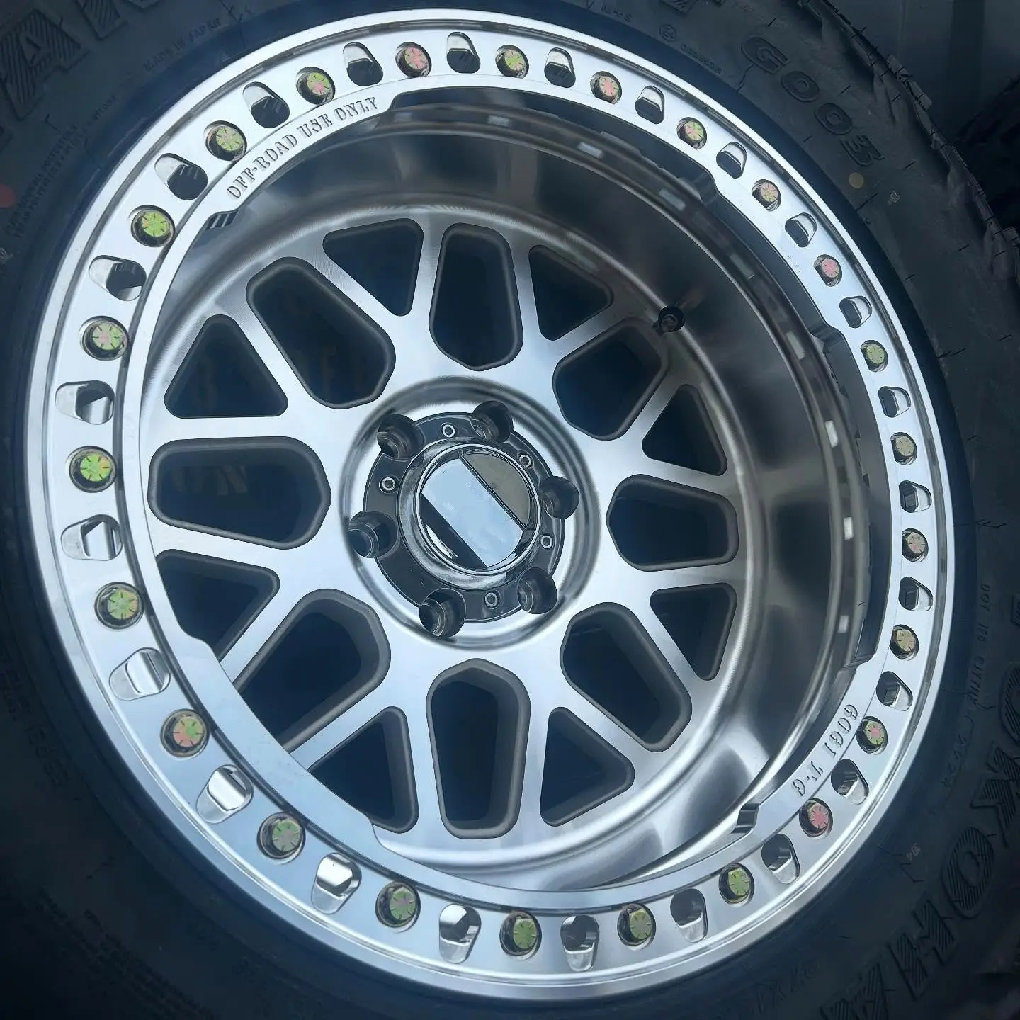 FOR Beadlock Off Road Forged Wheels  6x135 6x139.7 6x114.3 Beadlock Wheels for Jeep Wrangler JK/JL Ford Land Cruiser Prado