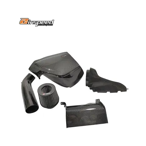 Airspeed 브랜드 깔끔하고 명확한 표면 질감 audis A6,A7 C7 3.0T 용 100% 탄소 섬유 냉기 흡입 시스템