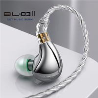 WGZBLON BL03II High purity OFC silver-plated cable 4.4Balanced Cable 0.78 2pin Interchangeable Cable New Cable HIFI Wired Earbud