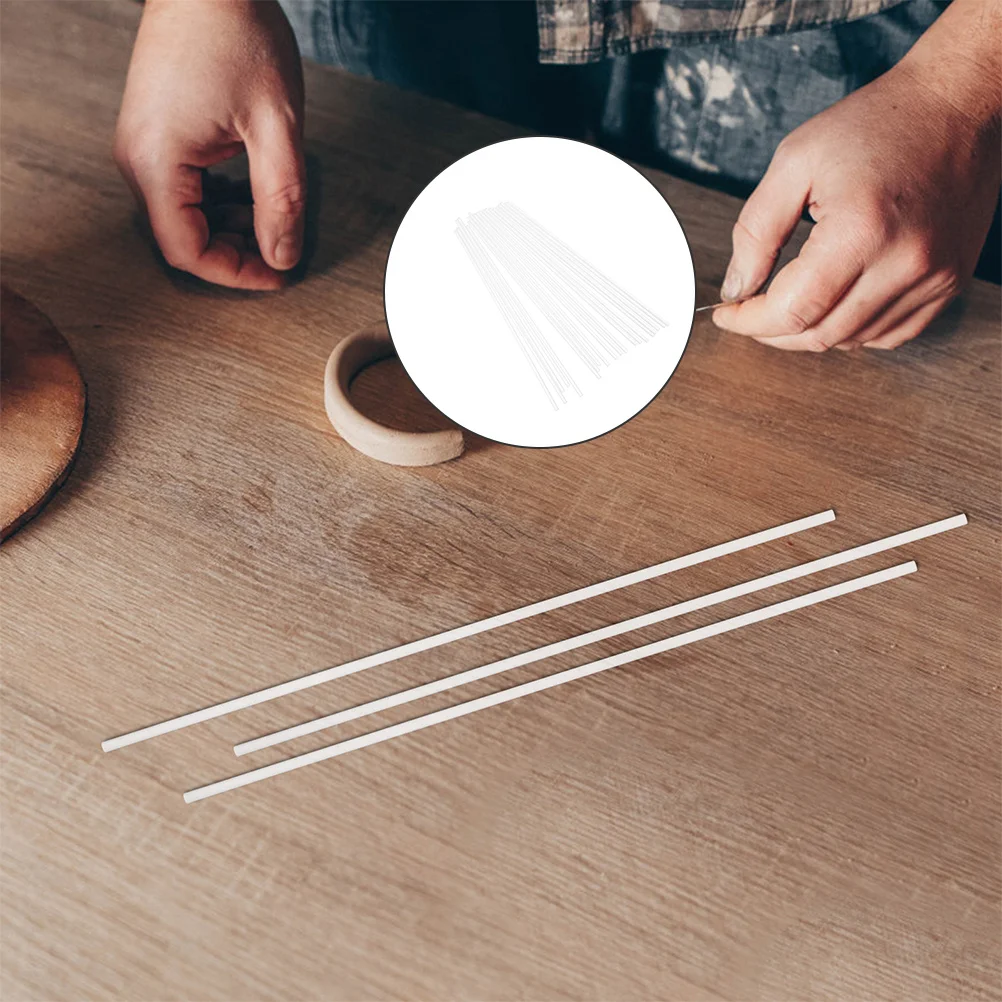 

20pcs Acrylic Dowel Rods 2Mm Clear Smooth For Diy Succulent Garden Miniature Art Craft Projects Clay Figurines Modeling Tool