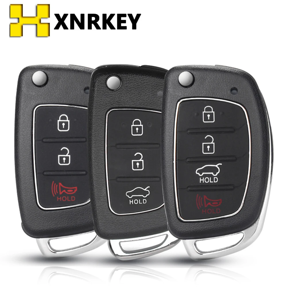 

XNRKEY Replacement Flip Remote Key Fob Car Key Key For Hyundai IX35 i20 IX45 With Uncut Blade Key Shell