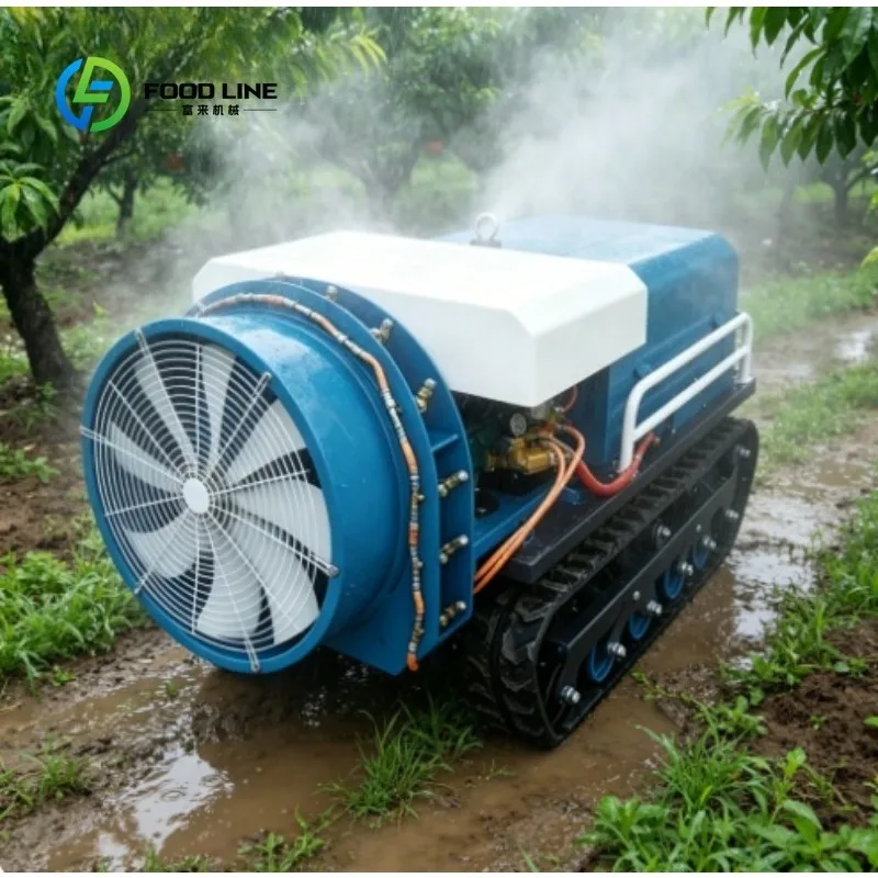 Custom  Control Crawler Power Sprayer Remote-controlled Sprinkler for Orchards, Farms, Lawns