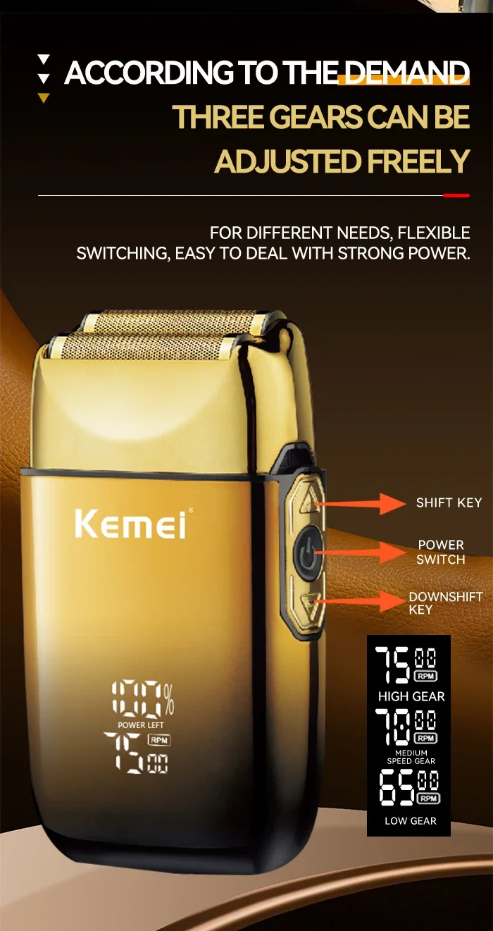 Kemei Haarschneidemaschine Km-2299 Km-1757 Km-TX10 Haarschneidemaschine Lokale Kühlung Professionelle Haarschneidemaschine 0 mm Haarschneidemaschine Set – Detail 24