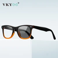 VKYEE, moda, nuevo diseño de marco geométrico personalizado, gafas de lectura antiluz azul, prescripción fotocromática personalizable