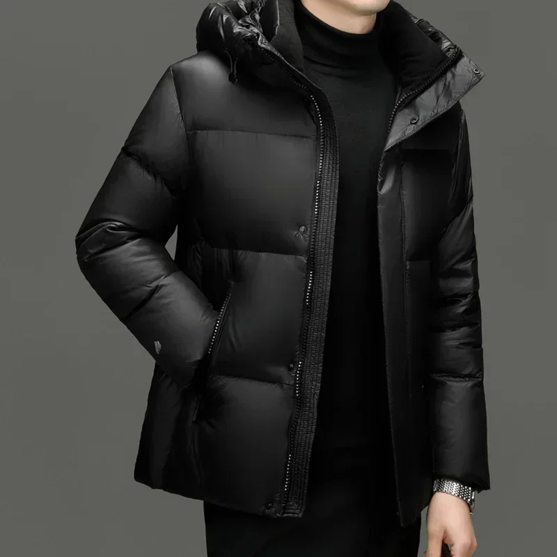 Short Down Jacket Duck Padding Designer Clothes Men 2025 Winter for 's Clothing Padded Male Coat