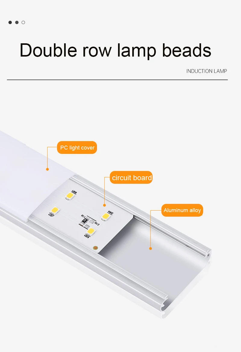 Night Light Motion Sensor Led USB Rechargeable Motion Detector Cabinet Lights 3 Colors In One Lamp Bedroom Kitchen Decor