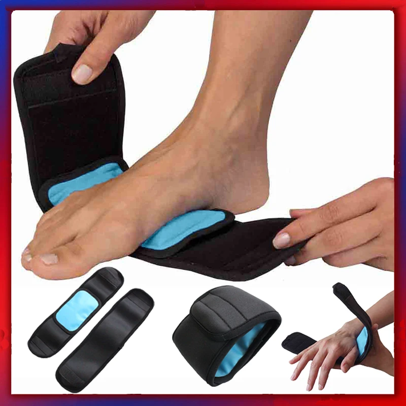 Black Reusable Ice Pack For Injuries Gel Strap Wrap Hand Foot Wrist Elbow Relief Pain Hot Cold Therapy Relief Pain Ice Pack 10ML